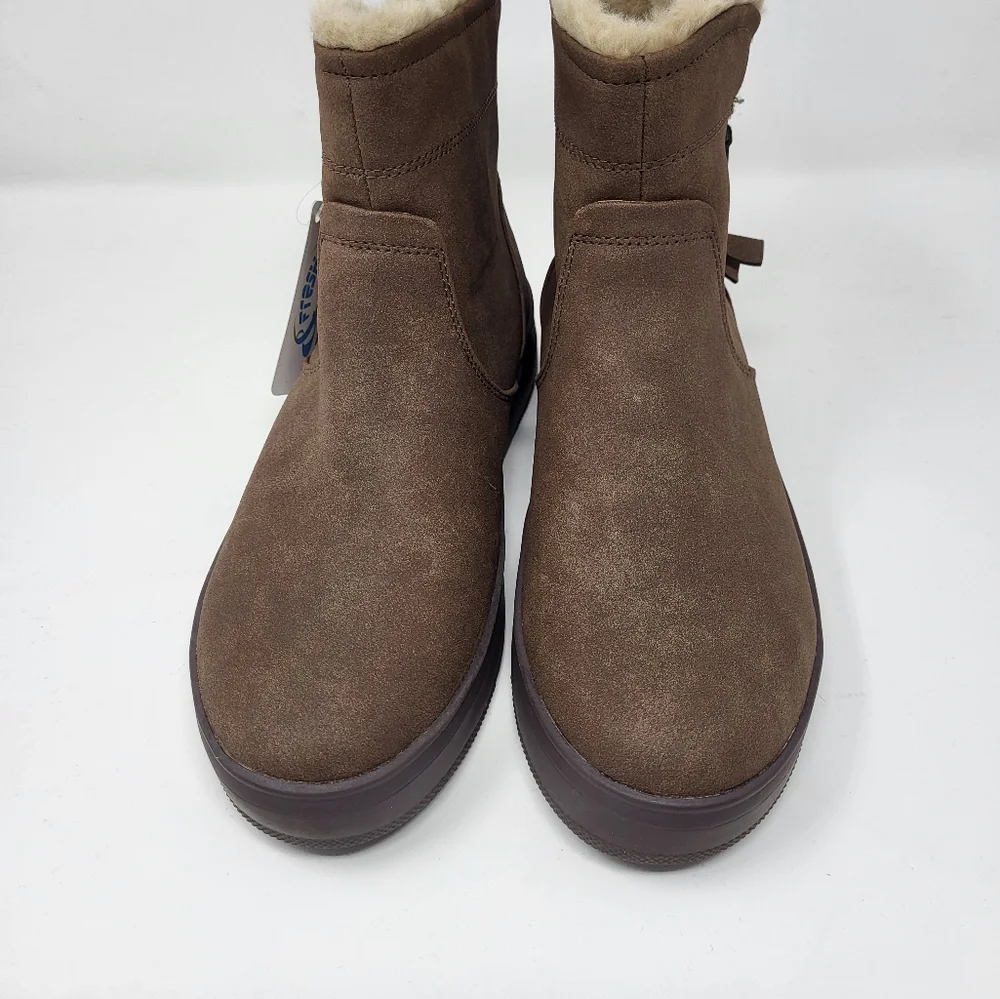 Baretraps Neana Mid-Shaft Line Zip Up Brown Boots New Size 8.5